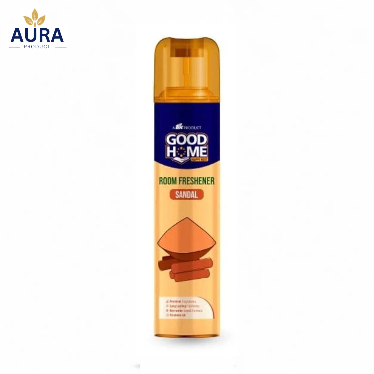 Good Home Sandal Room Freshener Spray 130g | Long Lasting Fragrance & Odour Eliminator | Air Freshener for Home, Office & Bathroom