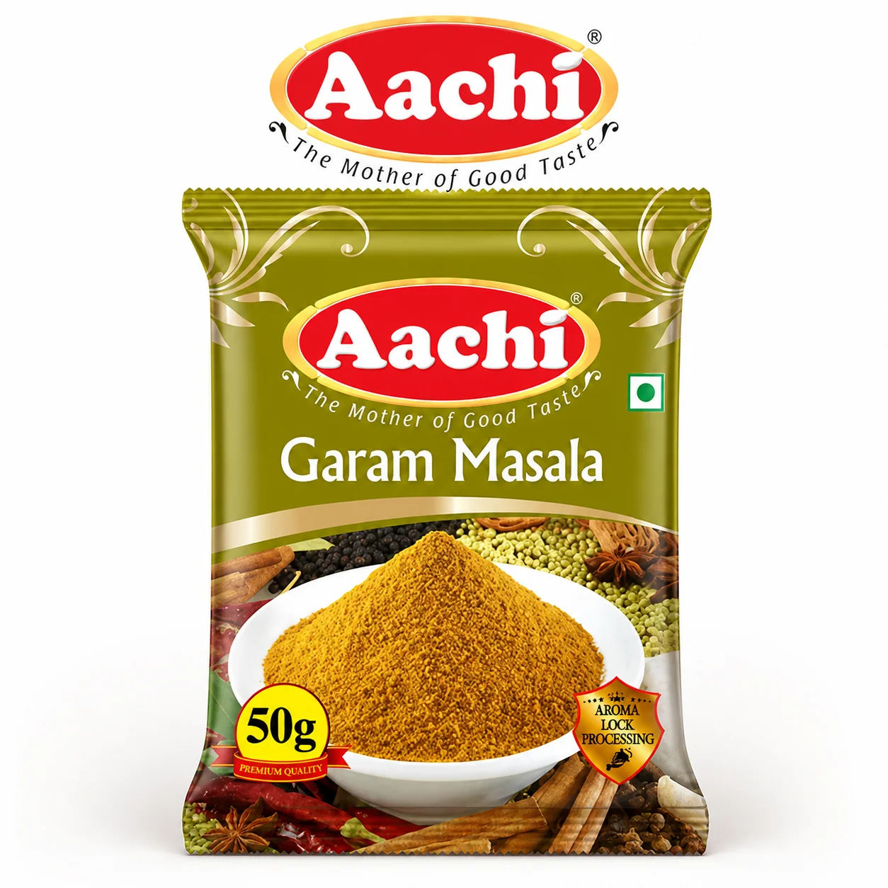 Aachi Garam Masala 50G | Premium Indian Spice Blend for Curries, Biryani & Veg Dishes | Rich Aroma, Authentic Taste & Everyday Cooking Essential