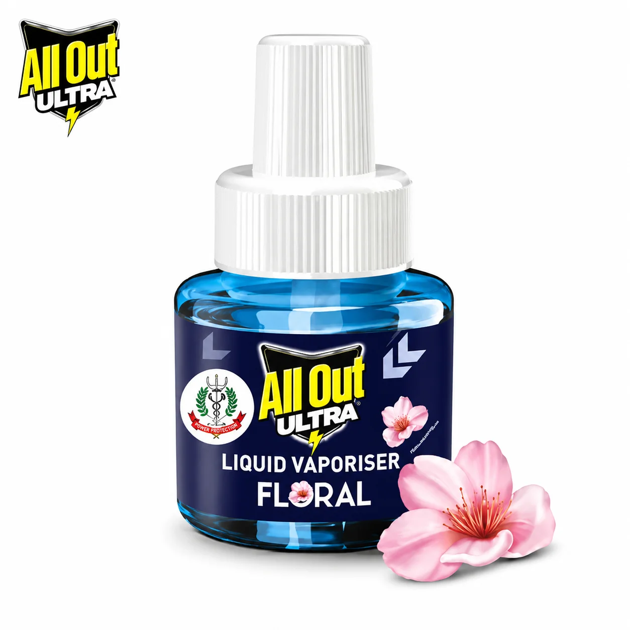 All Out Ultra Liquid Vaporizer Refill 45ml | Fast Action Mosquito Repellent, Long Lasting Protection & Floral Fresh Indoor Air Care