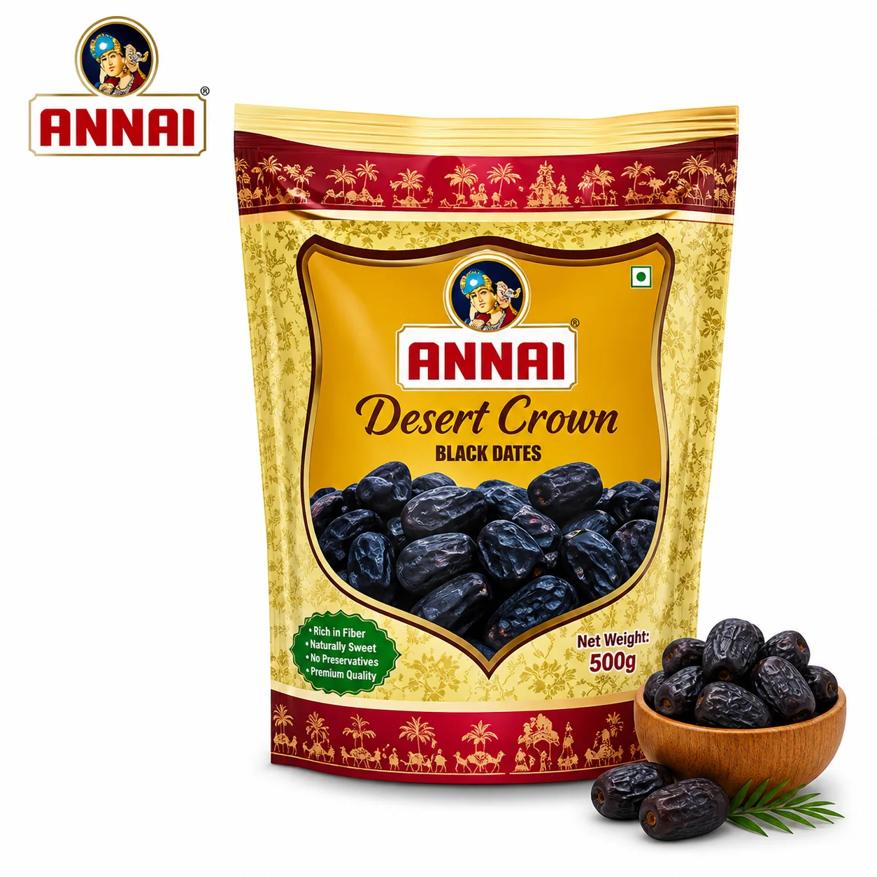 Annai Desert Queen Dates 200G | Natural Energy Healthy Snack for Family & Kids