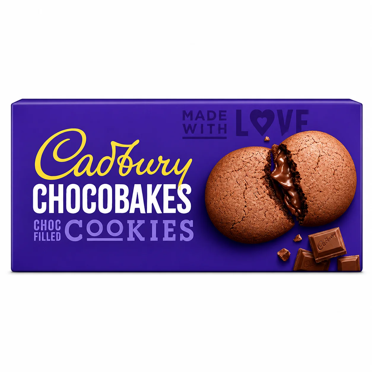 Cadbury Choc Filled Cookies 75G | Soft Baked Chocolate Cookies with Rich Creamy Filling – Delicious Snack for Kids & Anytime Treat