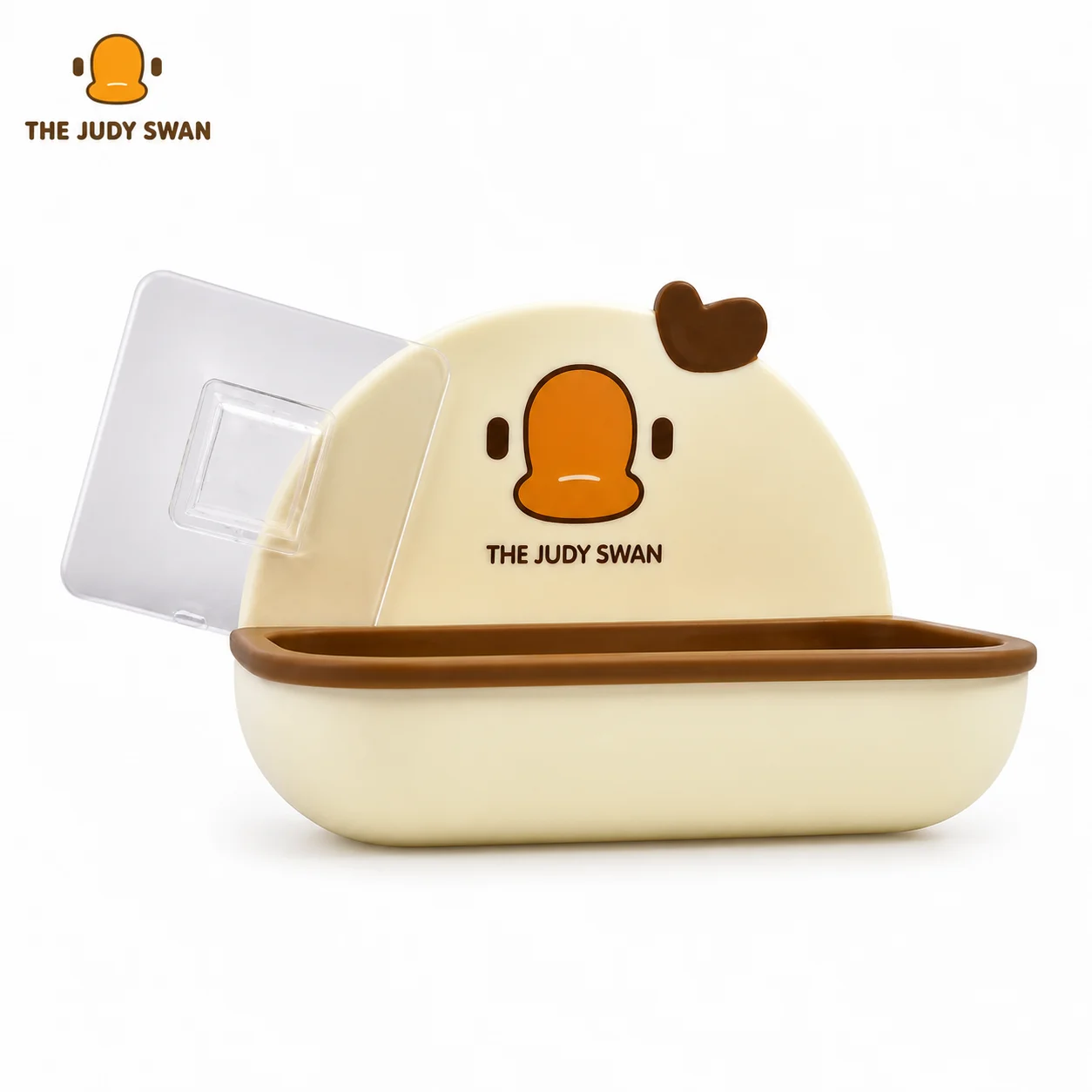 Cute Swan Soap Holder with Drain Tray & Lid | Leakproof Cartoon Soap Dish for Bathroom, Kitchen & Travel | Hygienic, Space-Saving Soap Case