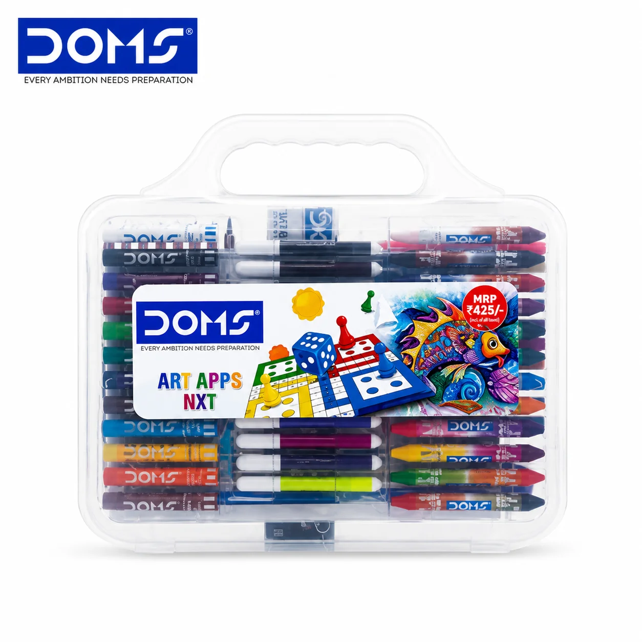 DOMS Art Apps NXT Jumbo Wax Crayons Kit | 24 Shades Non-Toxic Coloring Set with Storage Case – Perfect for Kids Drawing, Coloring & Art Craft