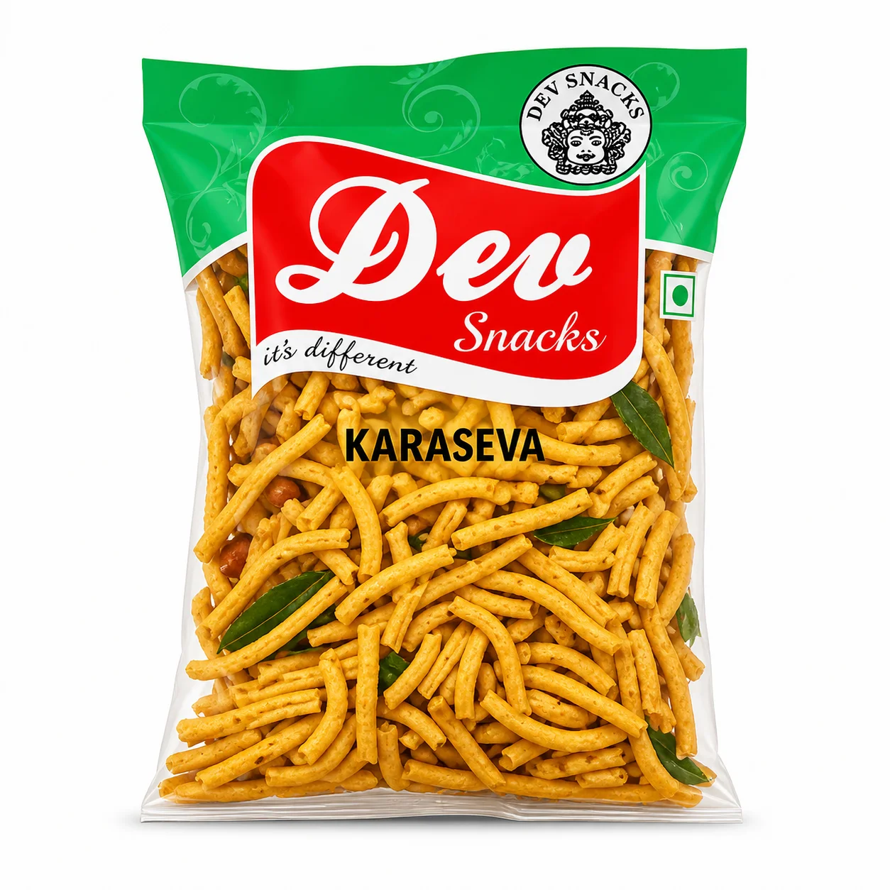 Dev Karaseva 175G | Crispy Spicy South Indian Namkeen Snack – Authentic Tea Time Crunch for Parties, Travel & Everyday Munching