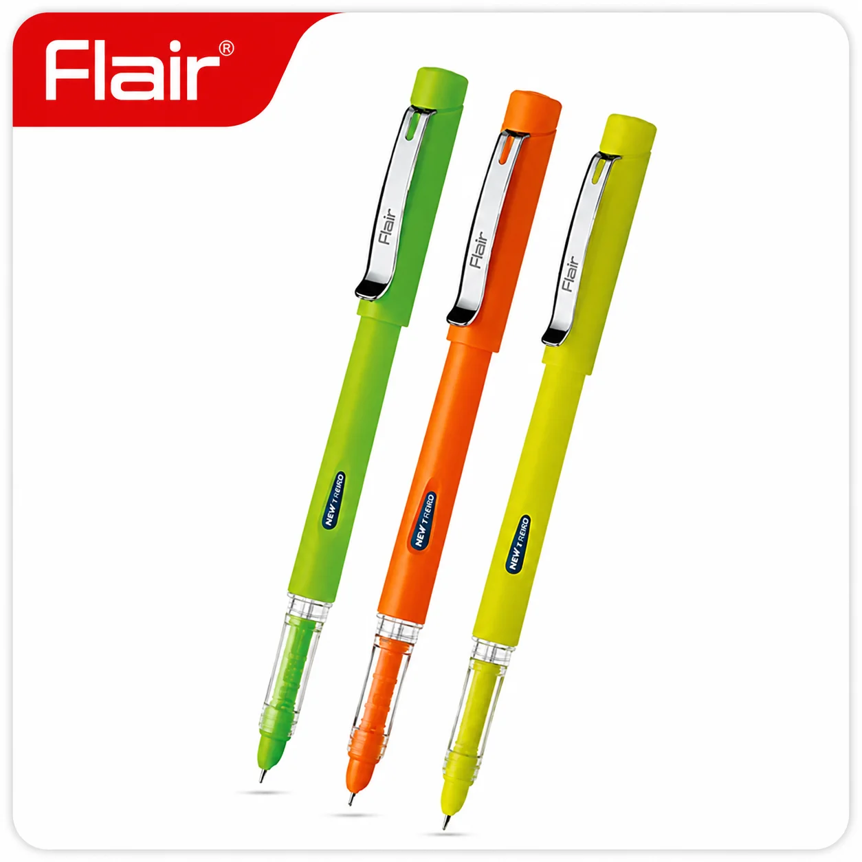 Flair Inky Neon-Lx Ink Fountain Pen | Smooth Writing Lightweight Pen for Students, Exams & Daily Use