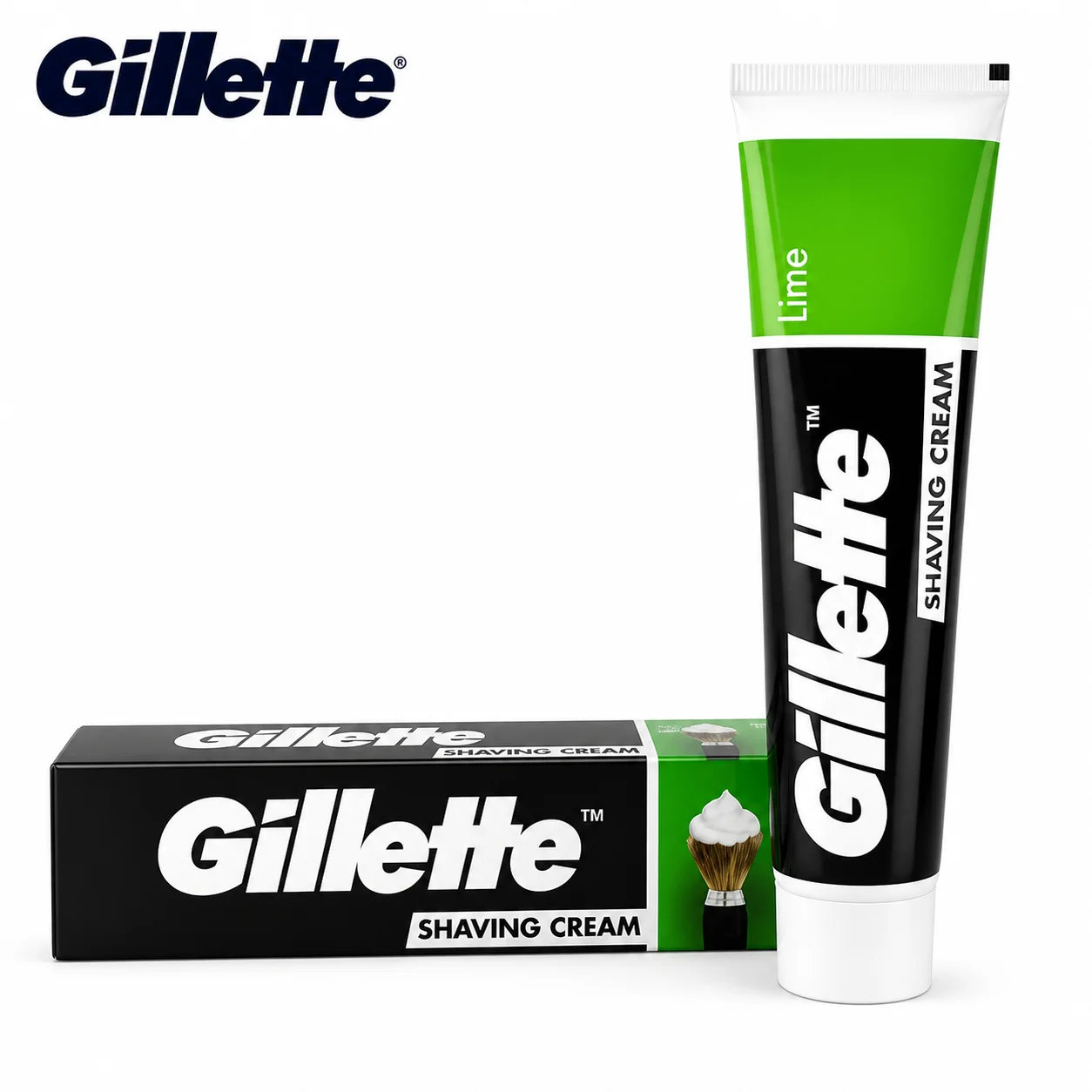 Gillette Lime Shaving Cream 30g | Rich Lather Men’s Shaving Cream | Smooth Glide, Razor Burn Protection & Hydrating Formula | Fresh Lime Scent for Close Comfortable Shave