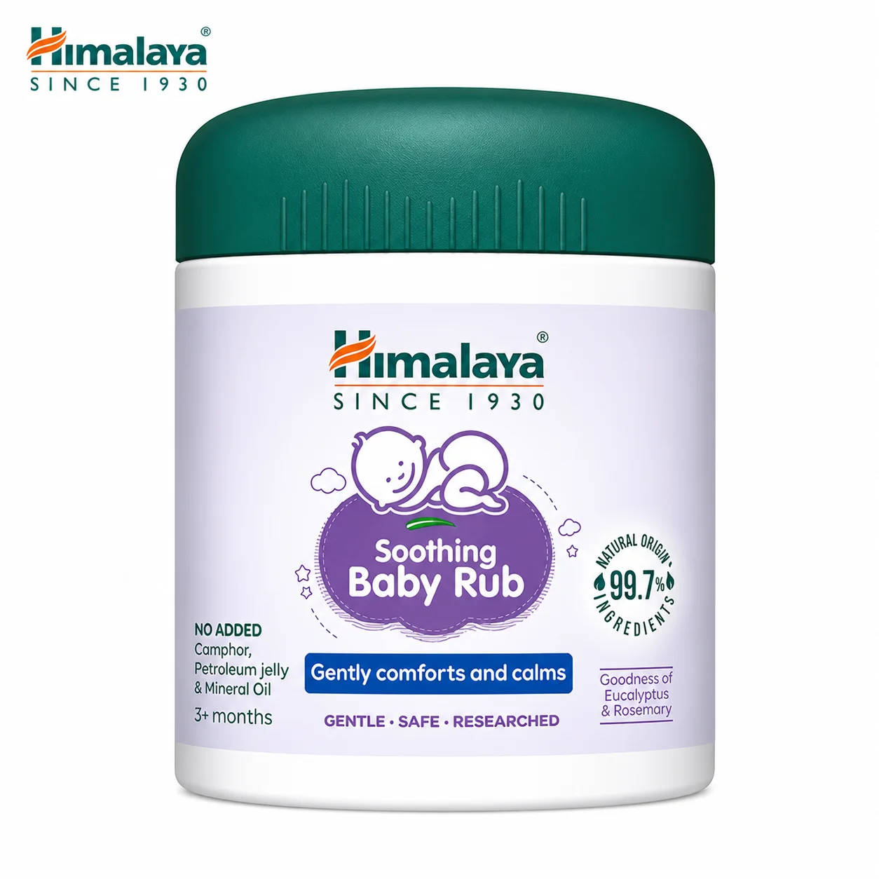 Himalaya Soothing Baby Rub 1N | Gentle Natural Relief Balm for Babies – Calming Comfort, Cold Relief & Bedtime Care