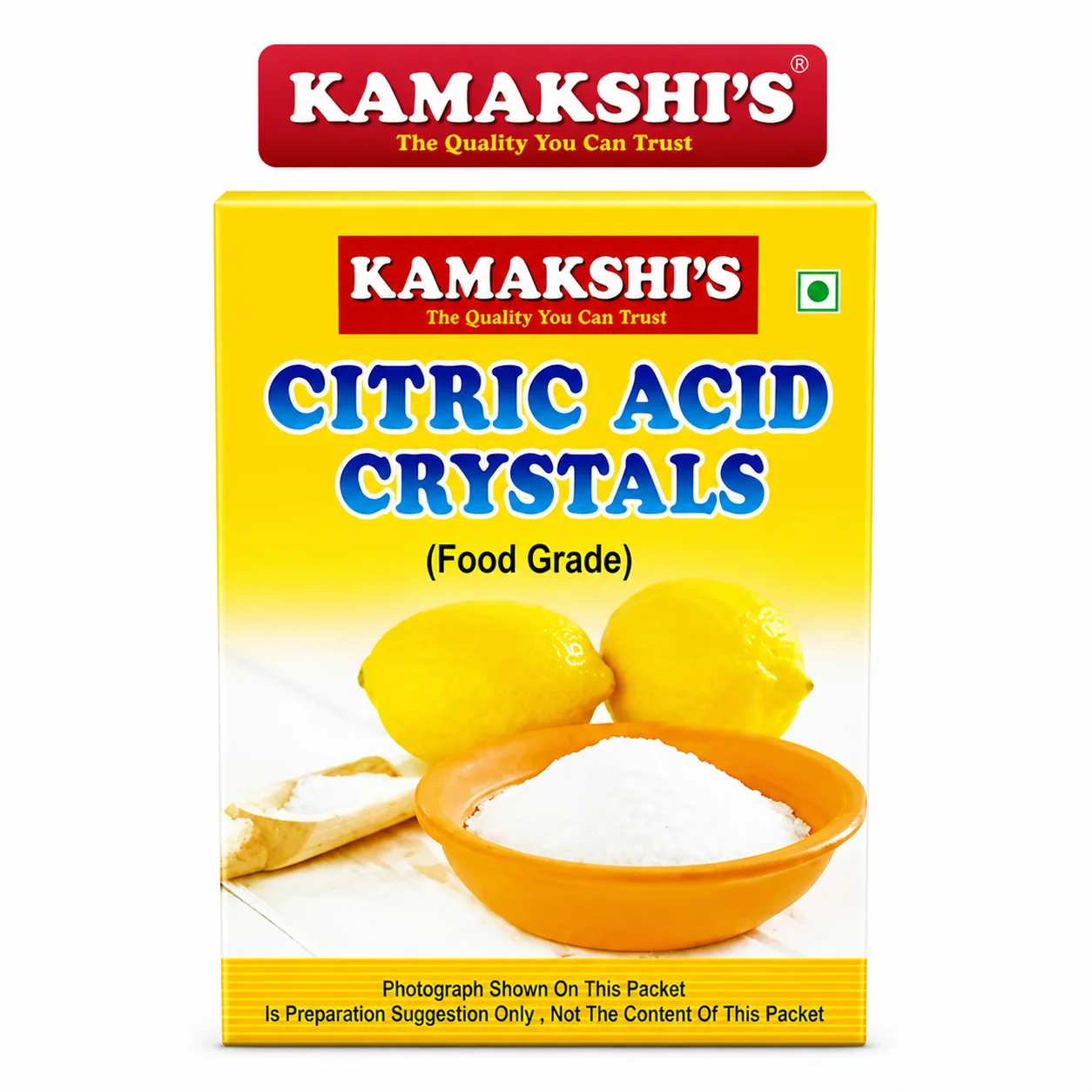Kamakshis Citric Acid Crystals 50G | Food Grade Citric Acid for Beverages, Desserts & Cleaning | Pure, Multi-Purpose & Easy to Use