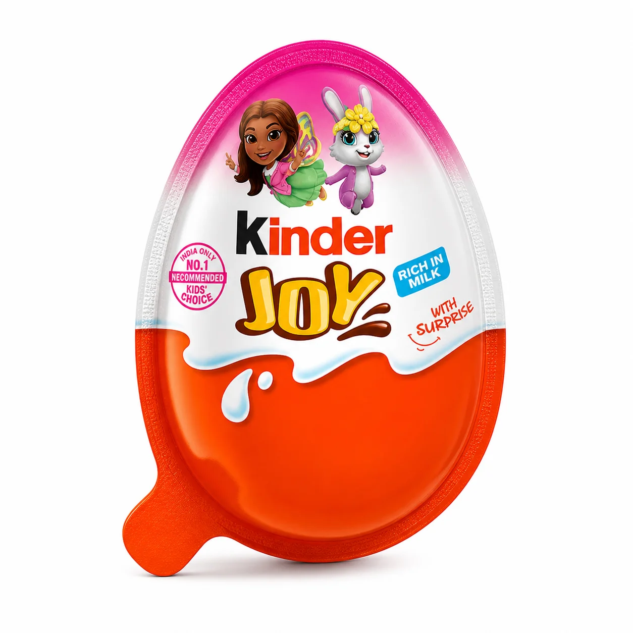 Kinder Joy Pink Chocolate 20G | Creamy Milk Chocolate Treat with Surprise Toy – Fun Kids Snack & Gift for Parties