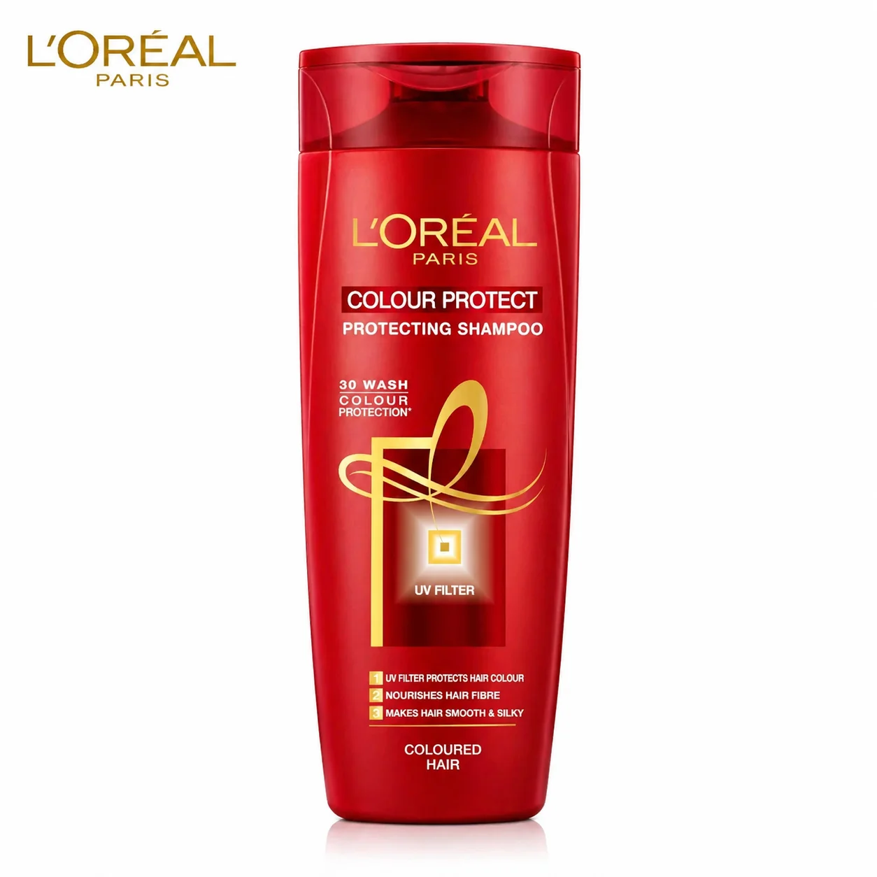 L`Oréal Paris Colour Protect Shampoo 180ML | UV Filter Color Protection for Dyed Hair | Long Lasting Shine & Smoothness for Coloured Hair