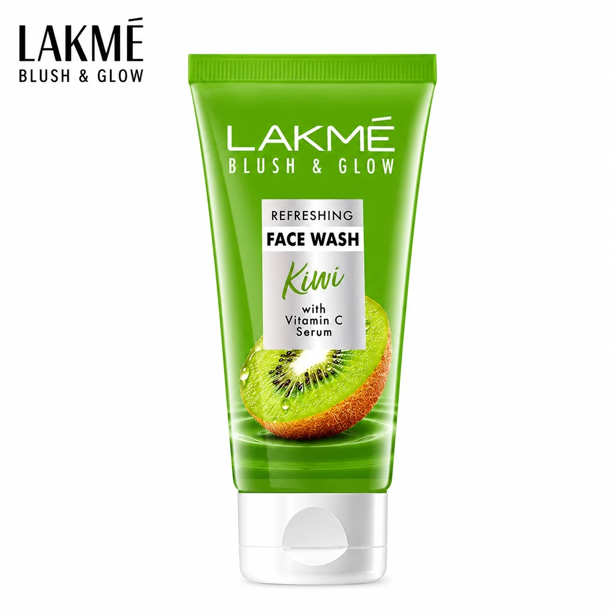 Lakme Kiwi Blush & Glow Facewash 50g | Vitamin C Brightening Cleanser | Deep Cleansing Refreshing Face Wash for Radiant Healthy Skin