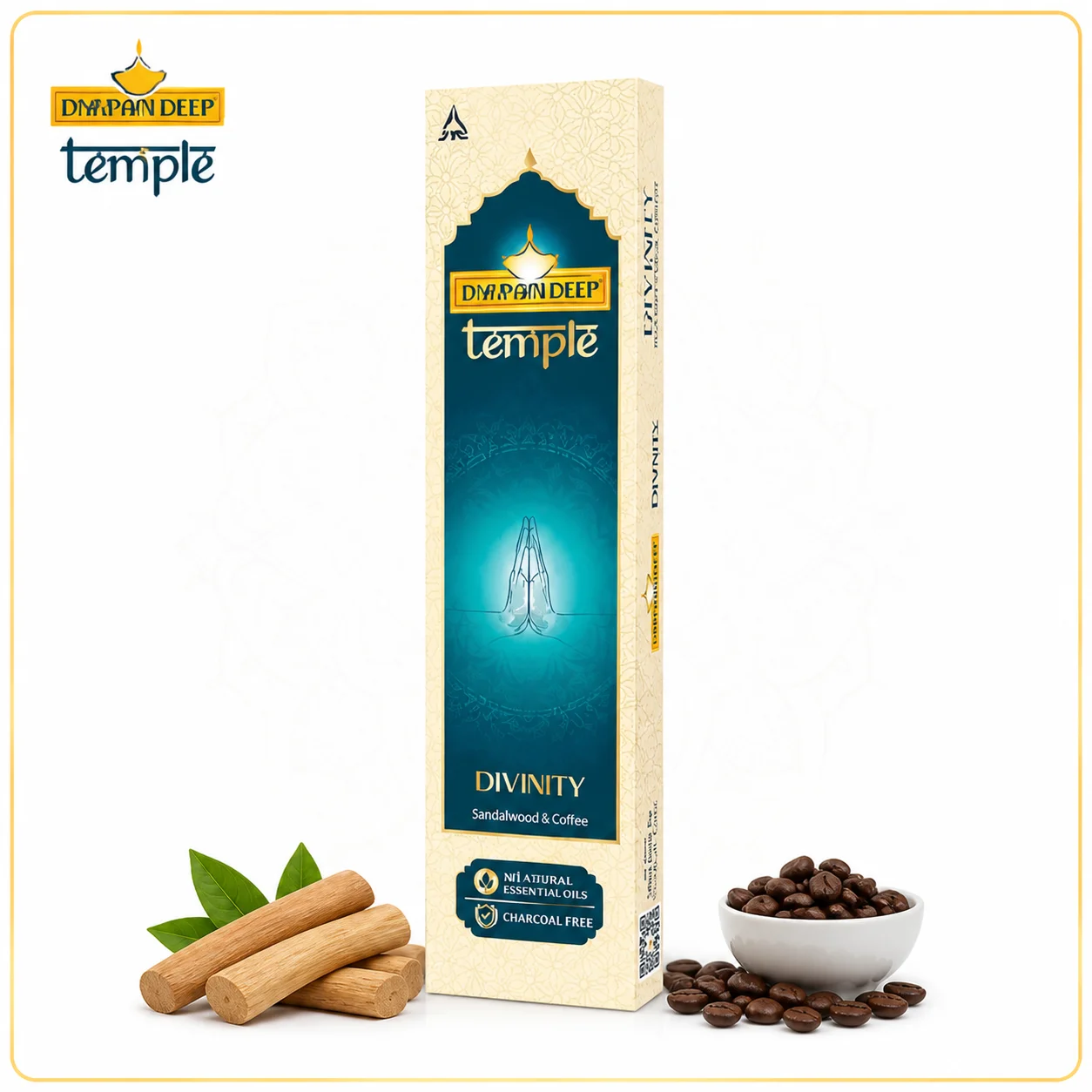 Mangaldeep Temple Divinity Agarbatti 20N | Premium Fragrance Incense Sticks | Long-Lasting Aroma for Pooja, Prayer, Meditation & Home