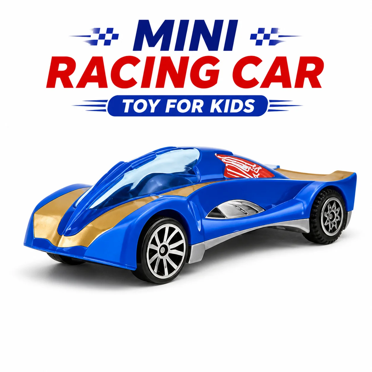 Mini Racing Car Toy for Kids | Pull-Back Sports Car with Smooth Wheels – Lightweight Durable Toy for Boys & Girls, Indoor & Outdoor Play