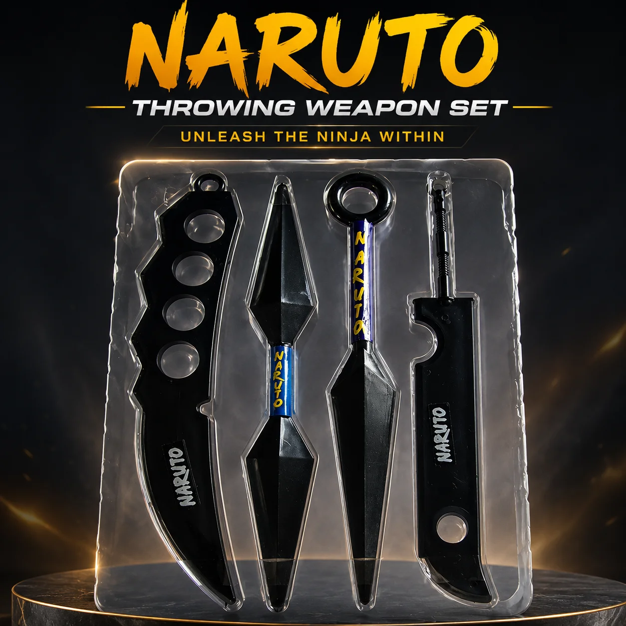 Naruto Premium Stainless Steel Cutlery Set | Anime-Themed Spoon, Fork & Knife Dining Set | Reusable Travel Utensils for School, Office, Home & Travel | Gift for Anime Fans. (Colors & Design May Vary)