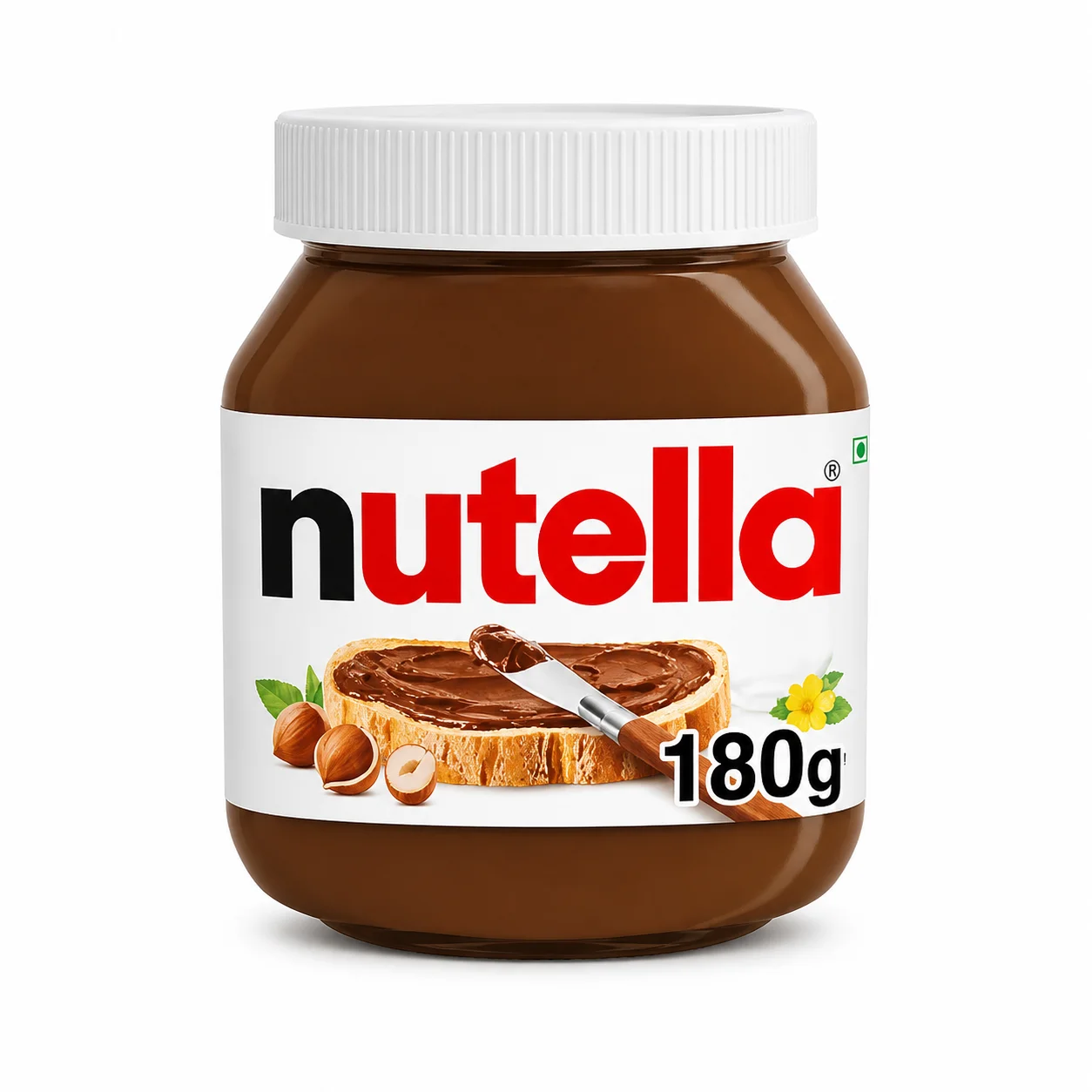 Nutella Hazelnut Chocolate Spread 180G | Creamy Cocoa Spread for Bread, Pancakes & Desserts | Kids & Family Favorite
