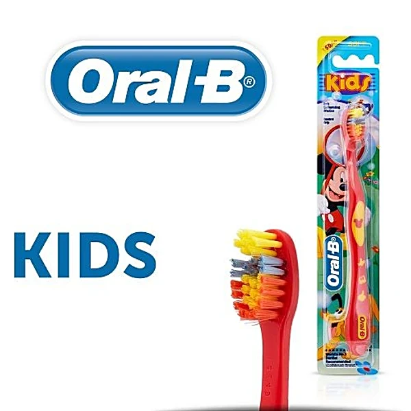 Oral-B Kids Chota Bheem Extra Soft Toothbrush (1N) – Gentle Bristles for Sensitive Gums | Fun Cartoon Design | Easy Grip Brush for Kids 3+