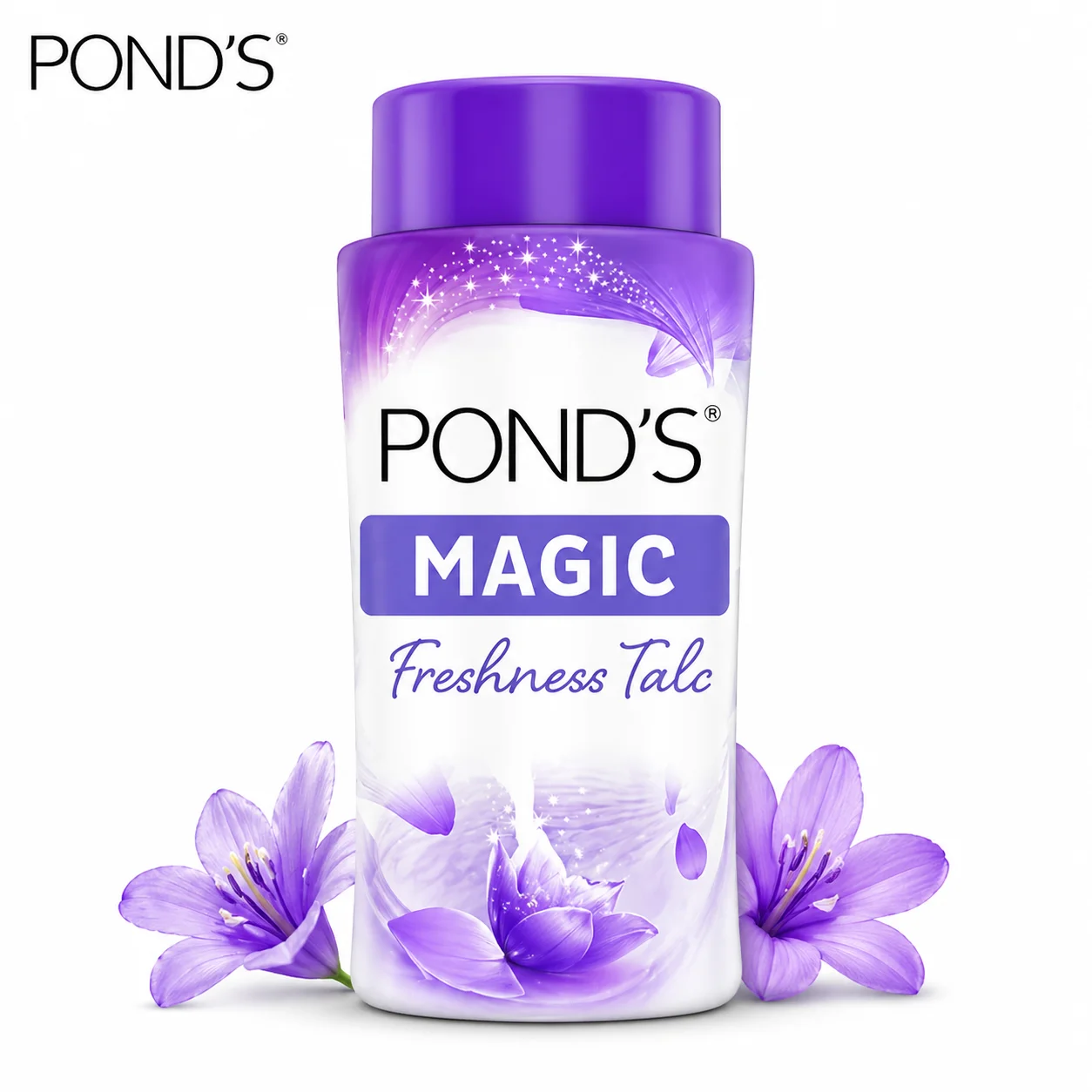 POND’S Magic Talcum Powder 100g | Long Lasting Freshness Body Powder - Absorbs Moisture & Keeps Skin Soft Smooth All Day