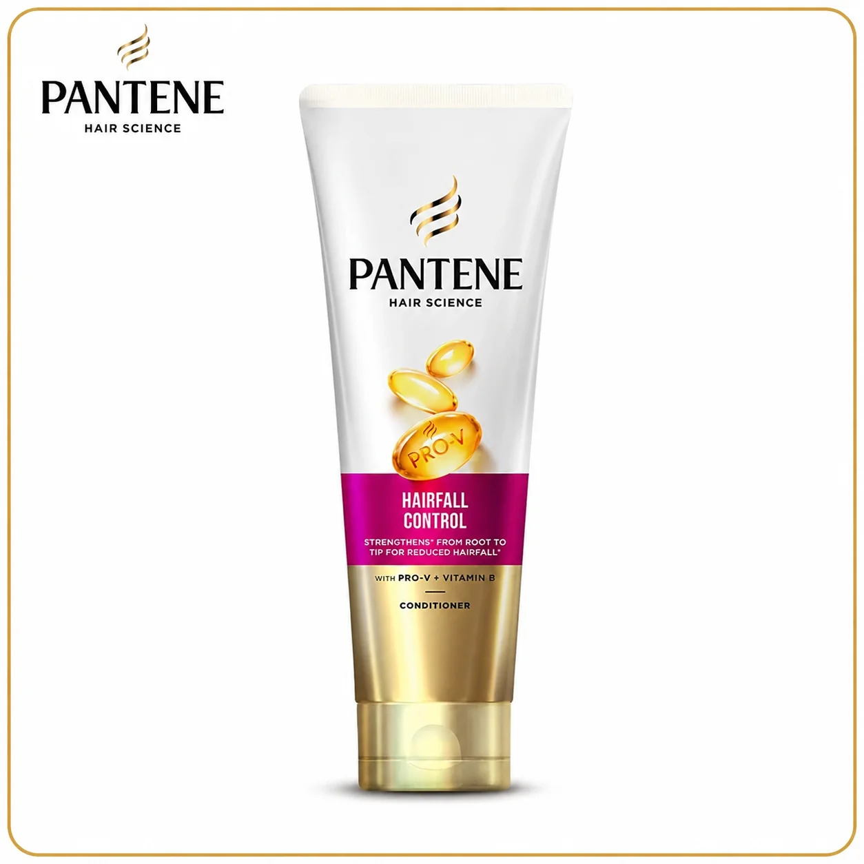 Pantene Hairfall Control Conditioner 100ml | Stronger, Smoother Hair & Reduced Hair Fall | Pro-V Nourishment for Weak & Brittle Hair