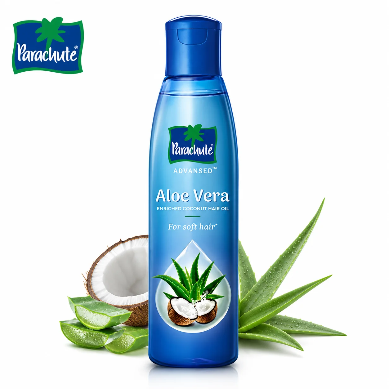 Parachute Advanced Aloe Vera Coconut Hair Oil 150ml | Soft, Smooth & Strong Hair with Deep Nourishment & Natural Shine