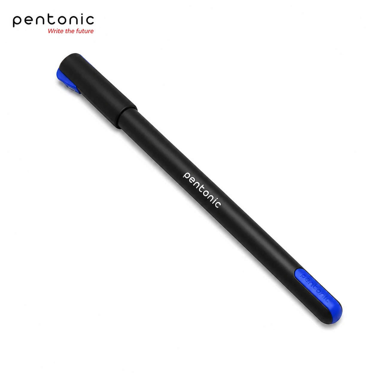 Pentonic Blue Ball Pen | Smooth Writing Low Viscosity Ink Pen – Comfortable Grip, Dark Bold Ink for Students, Office & Daily Use
