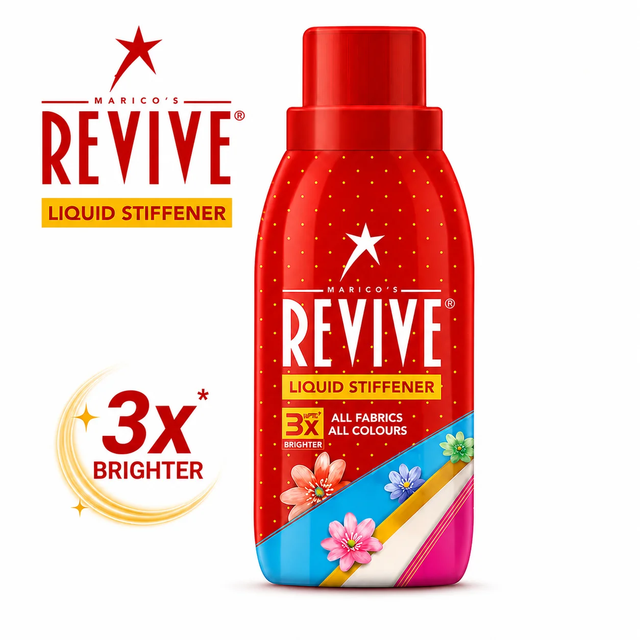 Revive Liquid Stiffener 200G | Crisp Fabric Finish & Long Lasting Freshness for Sarees, Shirts & Uniforms