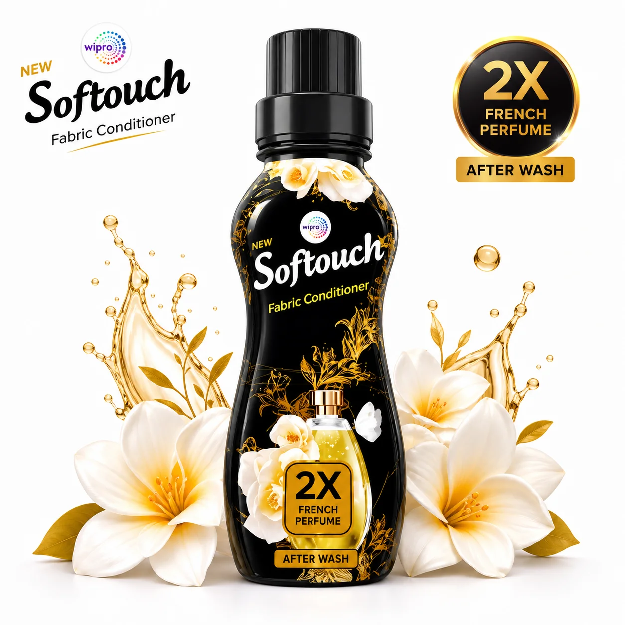 Softouch Fabric Conditioner French 210ml | 2X Long Lasting Perfume & Ultra Soft...
