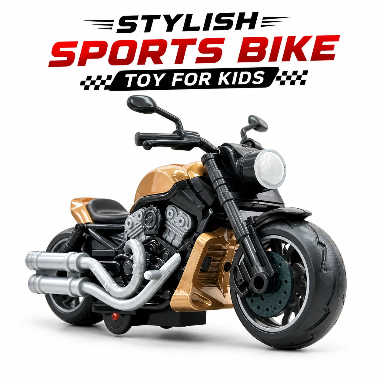 Stylish Sports Bike Toy for Kids | Mini Racing Motorcycle Model – Realistic Design Push Toy with Smooth Wheels | Durable Fun Toy for Boys