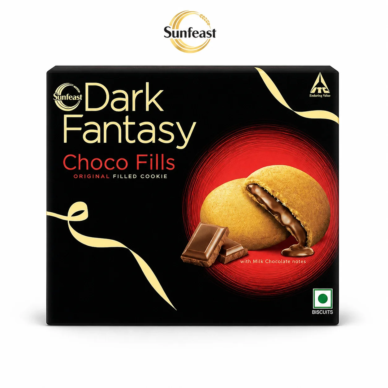 Sunfeast Dark Fantasy Choco Fills Cookies 471.5G | Rich Chocolate Filled Biscuits with Creamy Center | Premium Snack for Tea-Time, Gifting & Indulgent Moments