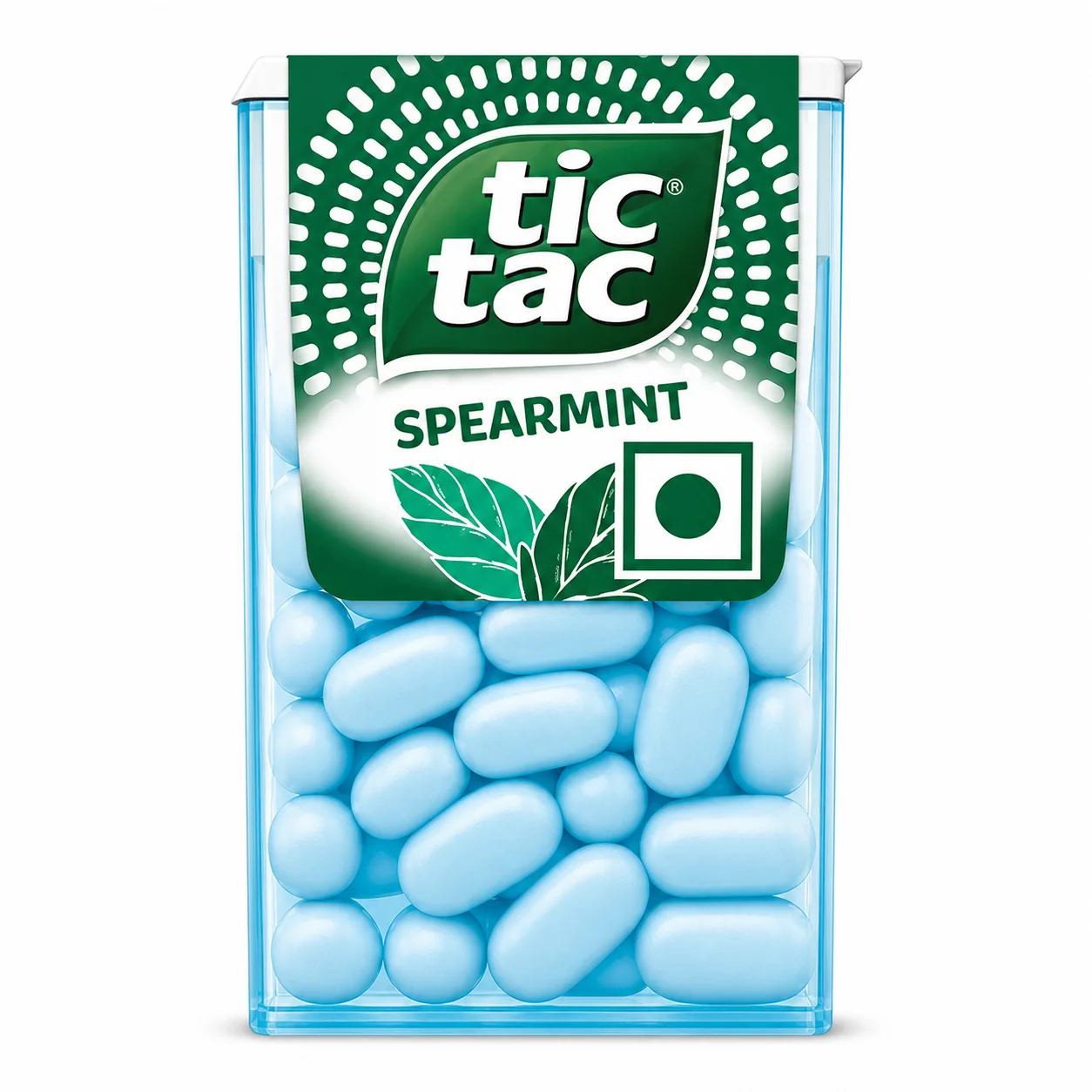 Tic Tac Spearmint 10G | Sugar-Free Mint Freshener | Instant Cool Breath & Pocket Snack for Travel, Office & Daily Use