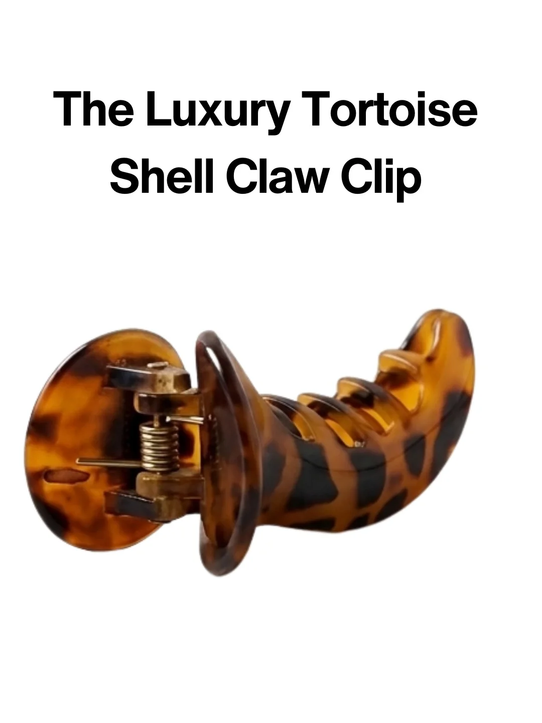 Trendy Leopard Print Hair Claw Clip | Strong Hold Tortoise Shell Hair Clutcher for Women | Stylish Everyday Updo & Casual Hair Accessory