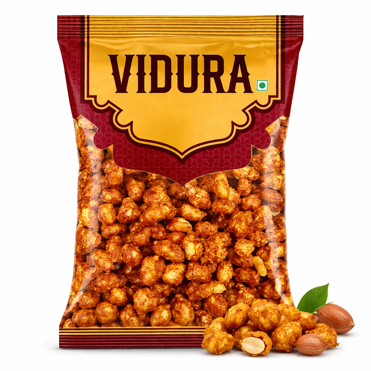 Vidura Masala Groundnut 200Gm | Spicy Roasted Peanuts High Protein Snack – Crunchy Namkeen for Tea Time, Travel & Party Munching