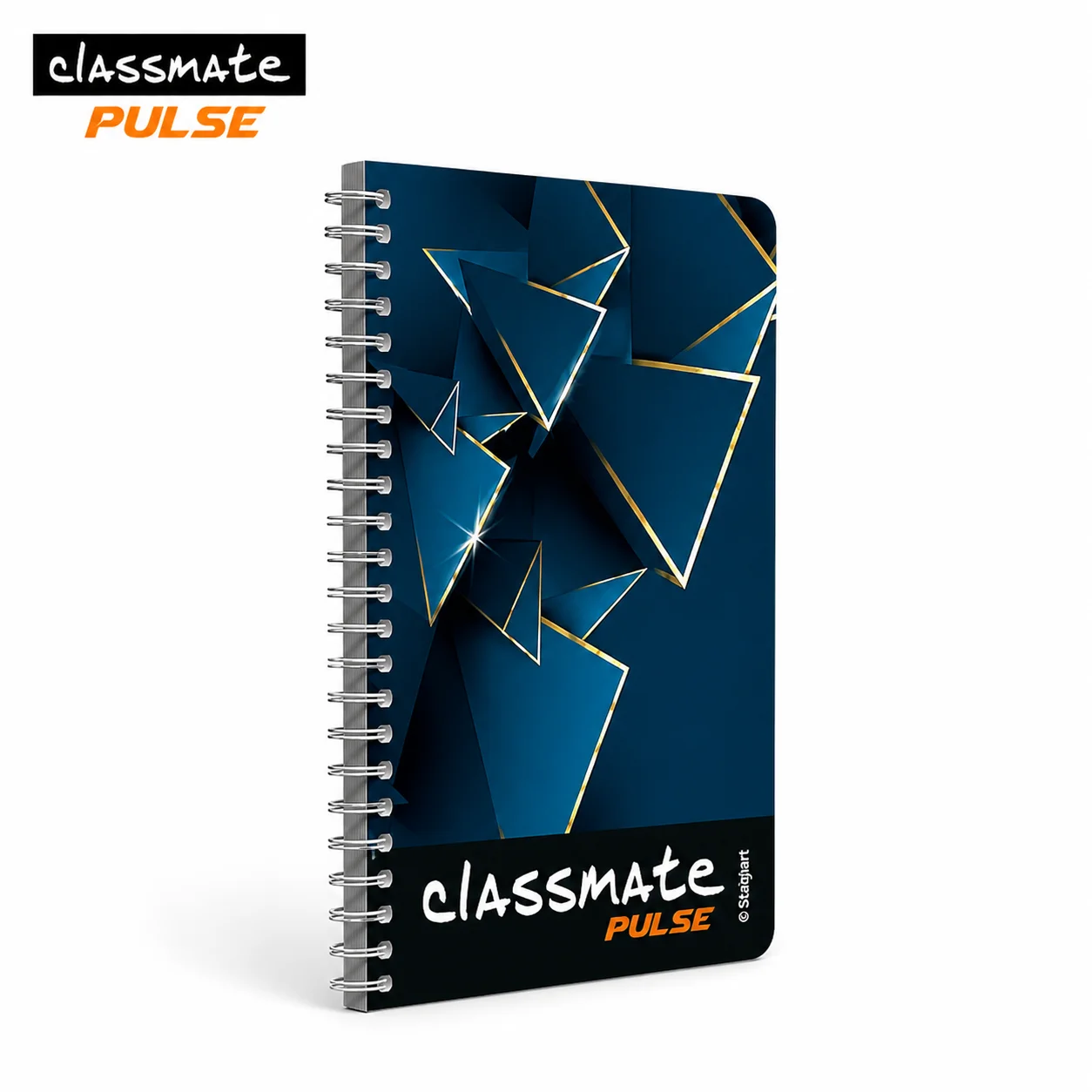 Classmate Pulse Unruled Spiral Notebook 200 Pages | Premium Quality Spiral Note for Students, Study, Drawing & Journaling
