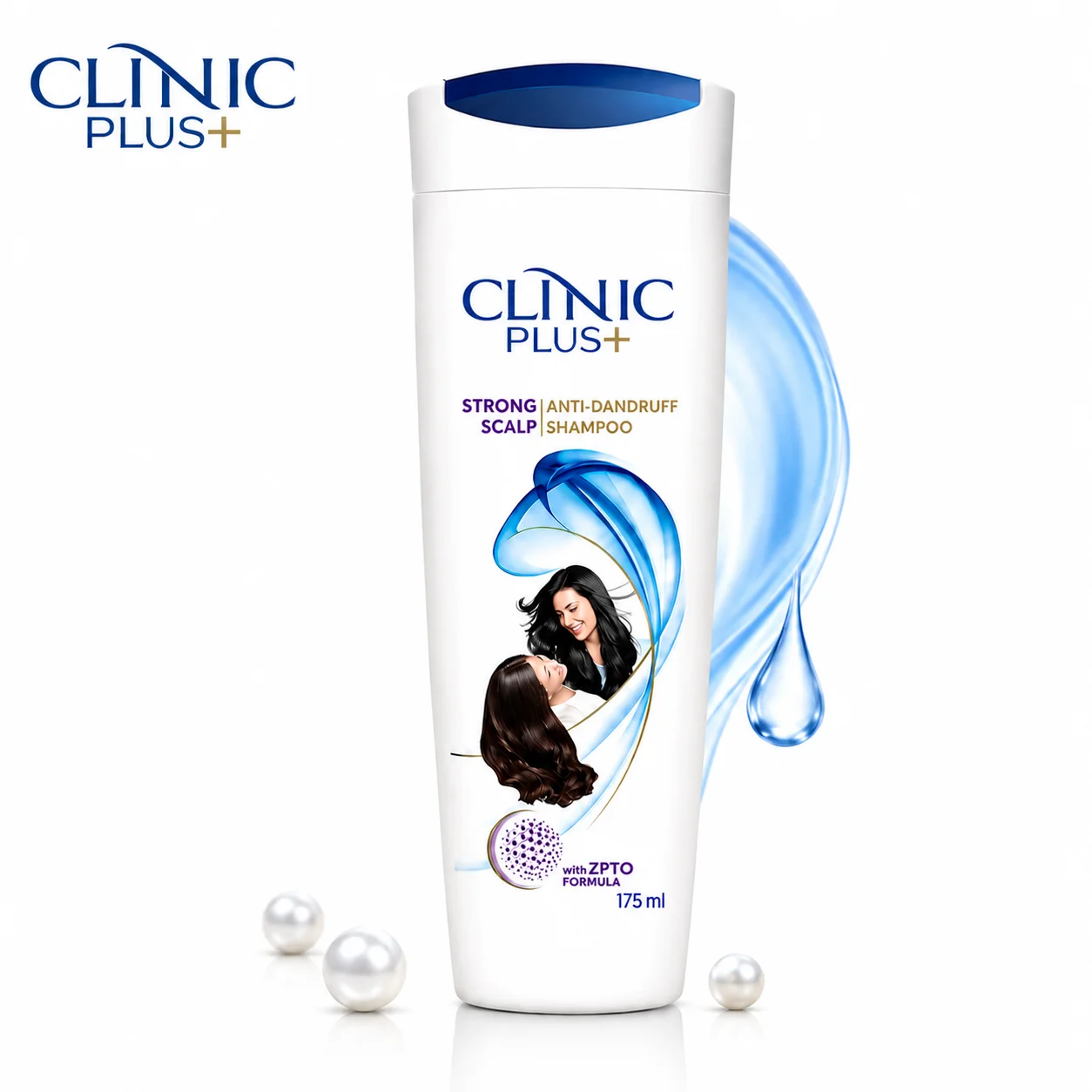 Clinic Plus Anti Dandruff Shampoo 175ML | Strong Hair & Dandruff-Free Scalp Care with ZPTO Formula for Everyday Use