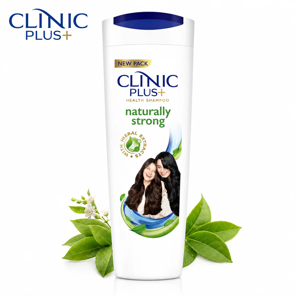 Clinic Plus Naturally Strong Shampoo 355ML | Herbal Extract Hair Shampoo for Stronger, Healthier & Shinier Hair for Everyday Family Care