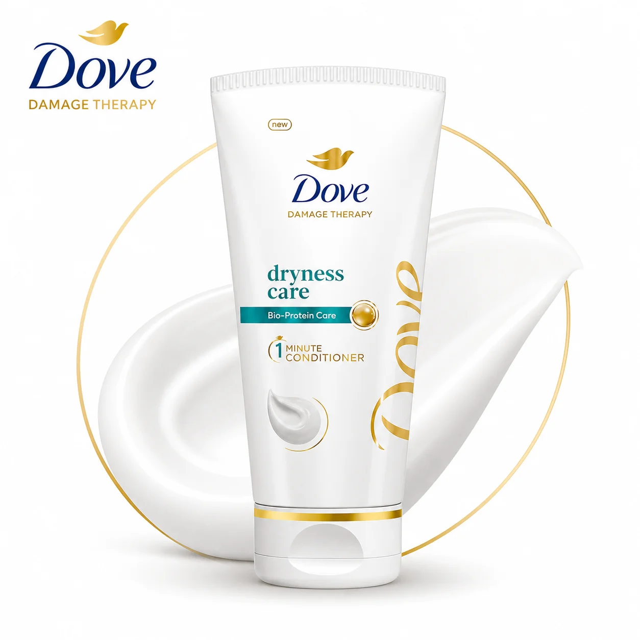 Dove Dryness Care Conditioner 80ml | Deep Moisture, Smooth & Frizz Control for Dry & Rough Hair
