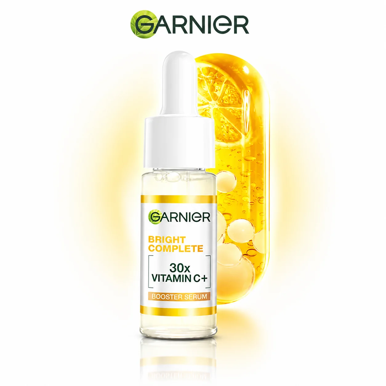 Garnier Bright Complete 30x Vitamin C Booster Serum 15ml | Dark Spot Reduction & Skin Brightening | Lightweight Glow Serum for All Skin Types