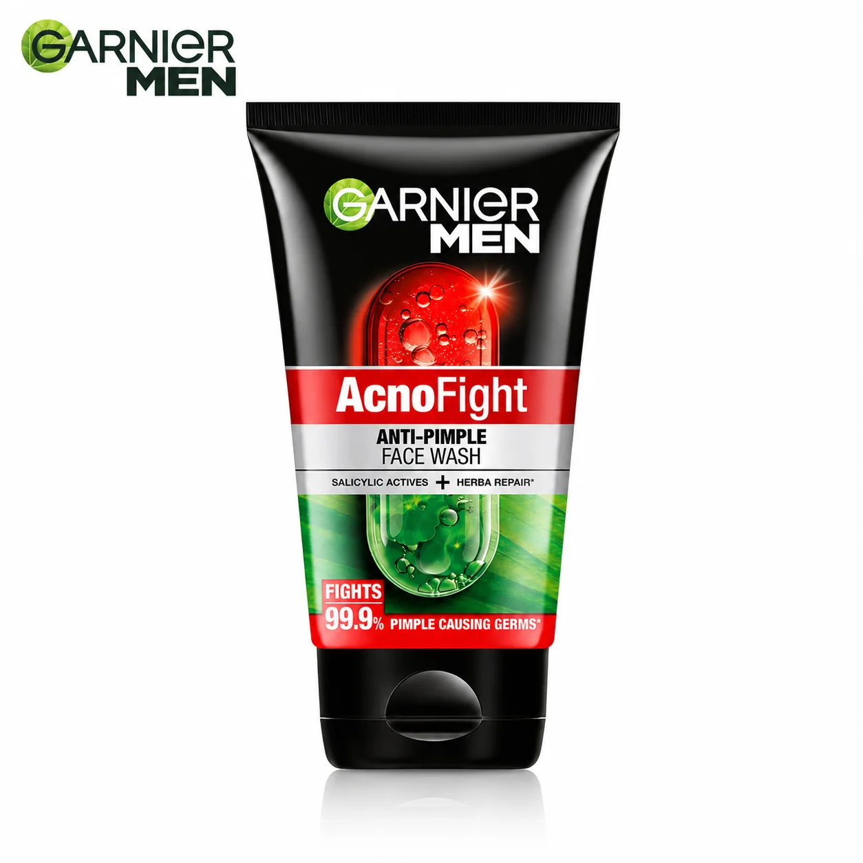 Garnier Men AcnoFight Anti-Pimple Facewash 100G | Oil Control Face Wash for Men with Salicylic Actives & Germ Protection