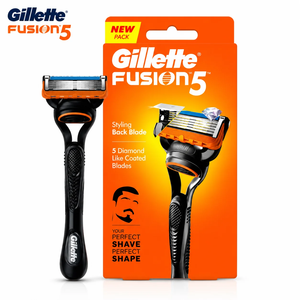 Gillette Fusion5 Razor | 5 Anti-Friction Blades & Precision Styling Razor for Smooth Comfortable Shave