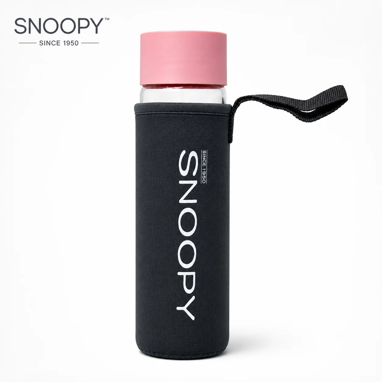 Glass Water Bottle with Protective Sleeve & Strap | Leakproof Borosilicate Bottle for Gym, Travel & Office | BPA-Free Stylish Reusable Drinking Bottle