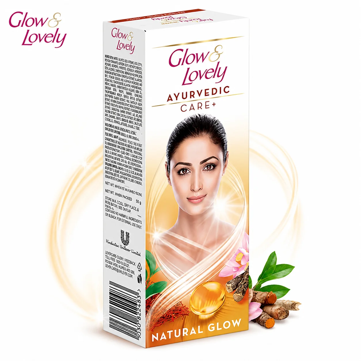 Glow & Lovely Ayurvedic Care Cream 25g | Natural Glow Face Cream with Ayurvedic Ingredients | Skin Brightening, Nourishing & Even Tone | Daily Use for Healthy Radiant Skin