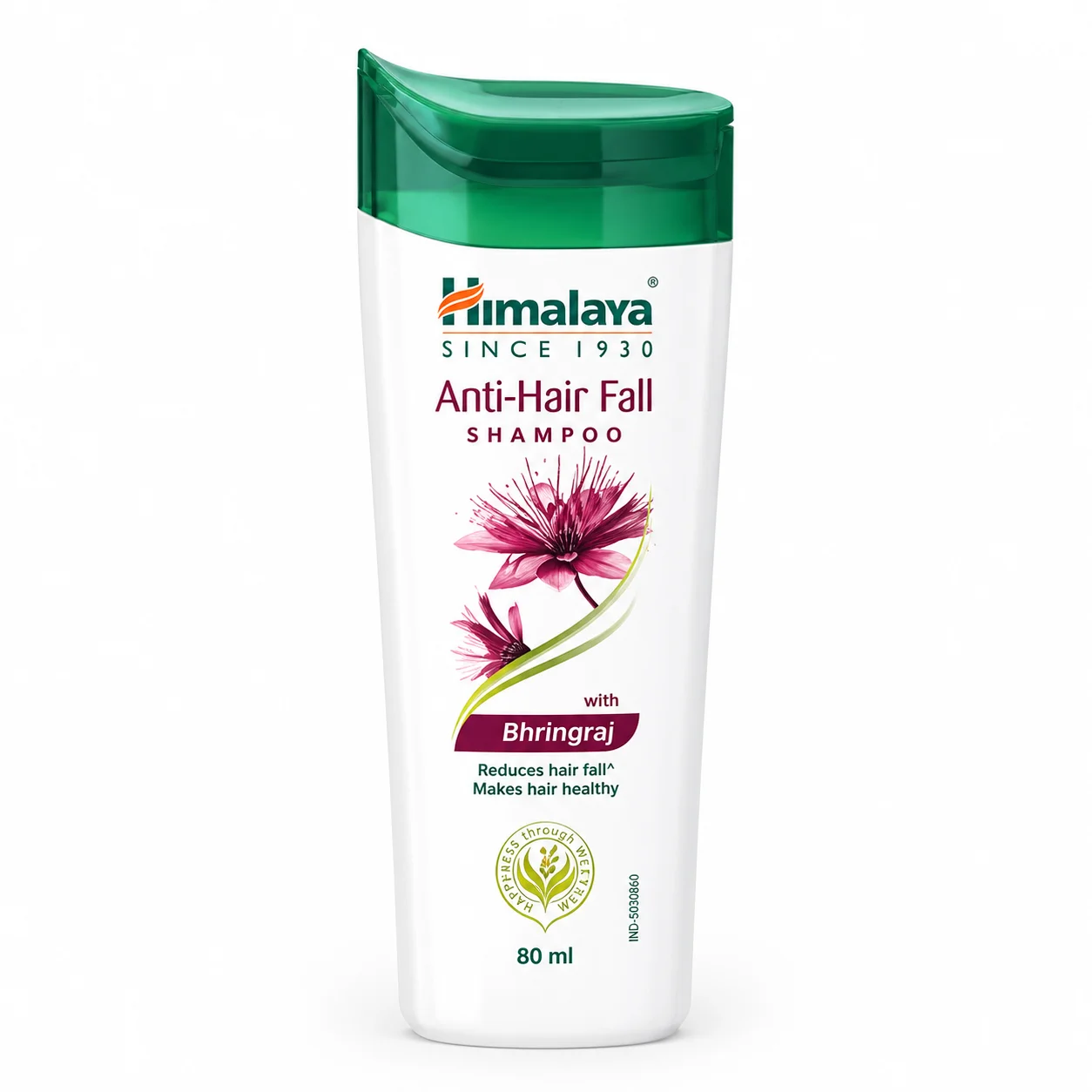 Himalaya Anti-Hair Fall Bhringaraja Shampoo 80ml | Reduces Hair Fall & Strengthens Roots | Nourishing Herbal Shampoo for Healthy, Strong Hair