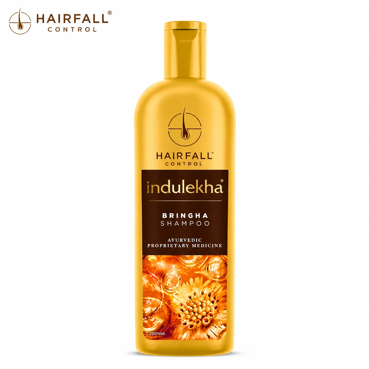 Indulekha Bringha Anti Hair Fall Shampoo 22ml | Ayurvedic Hairfall Control Cleanser | Stronger Hair & Healthy Scalp for Daily Use
