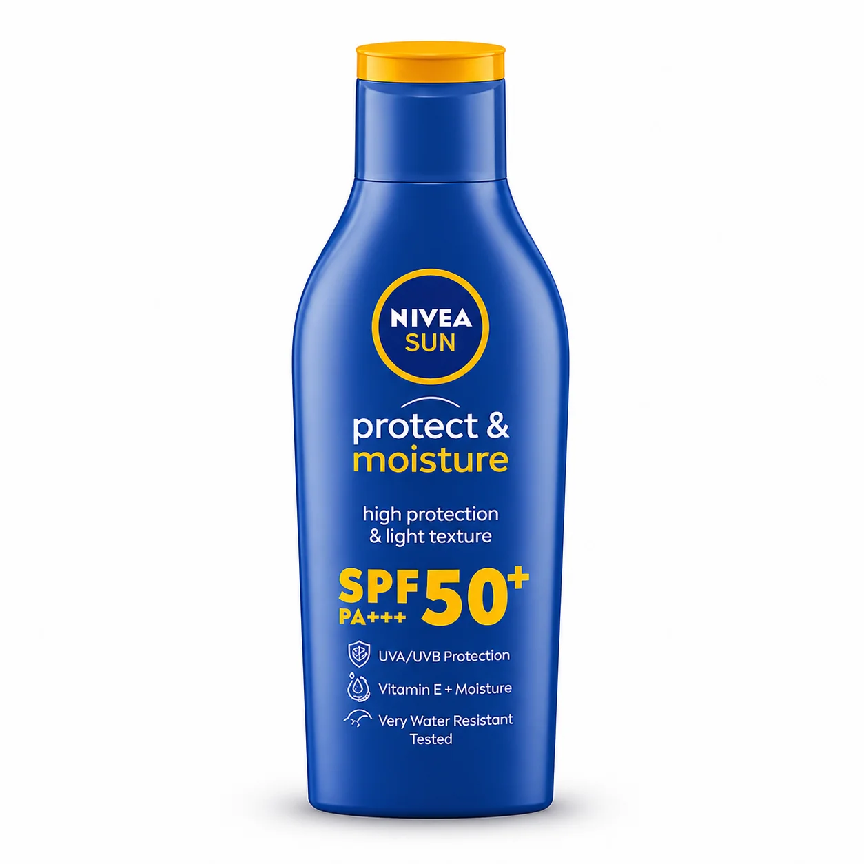 Nivea Sun Protect & Moisture SPF50+ PA+++ Sunscreen 75ml | High UV Protection & Deep Hydration | Non-Greasy Daily Use Sun Lotion