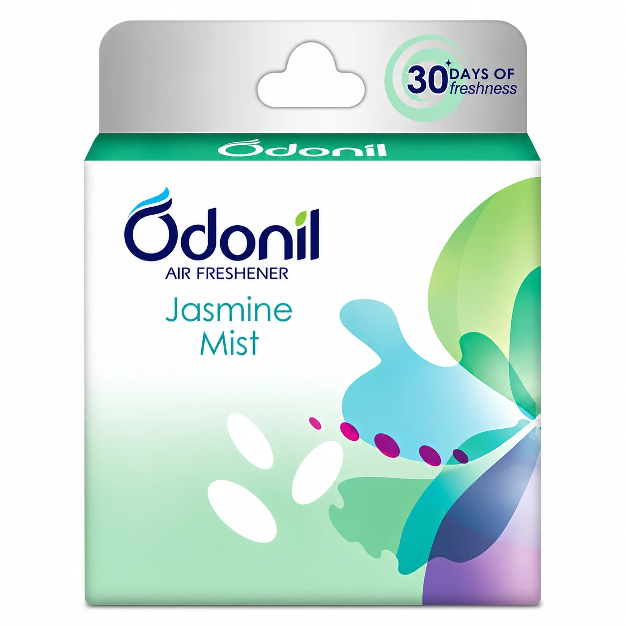 Odonil Air Freshener Jasmine Mist 48g | Long Lasting Floral Room Freshener | Odor Eliminator for Home, Bathroom & Office