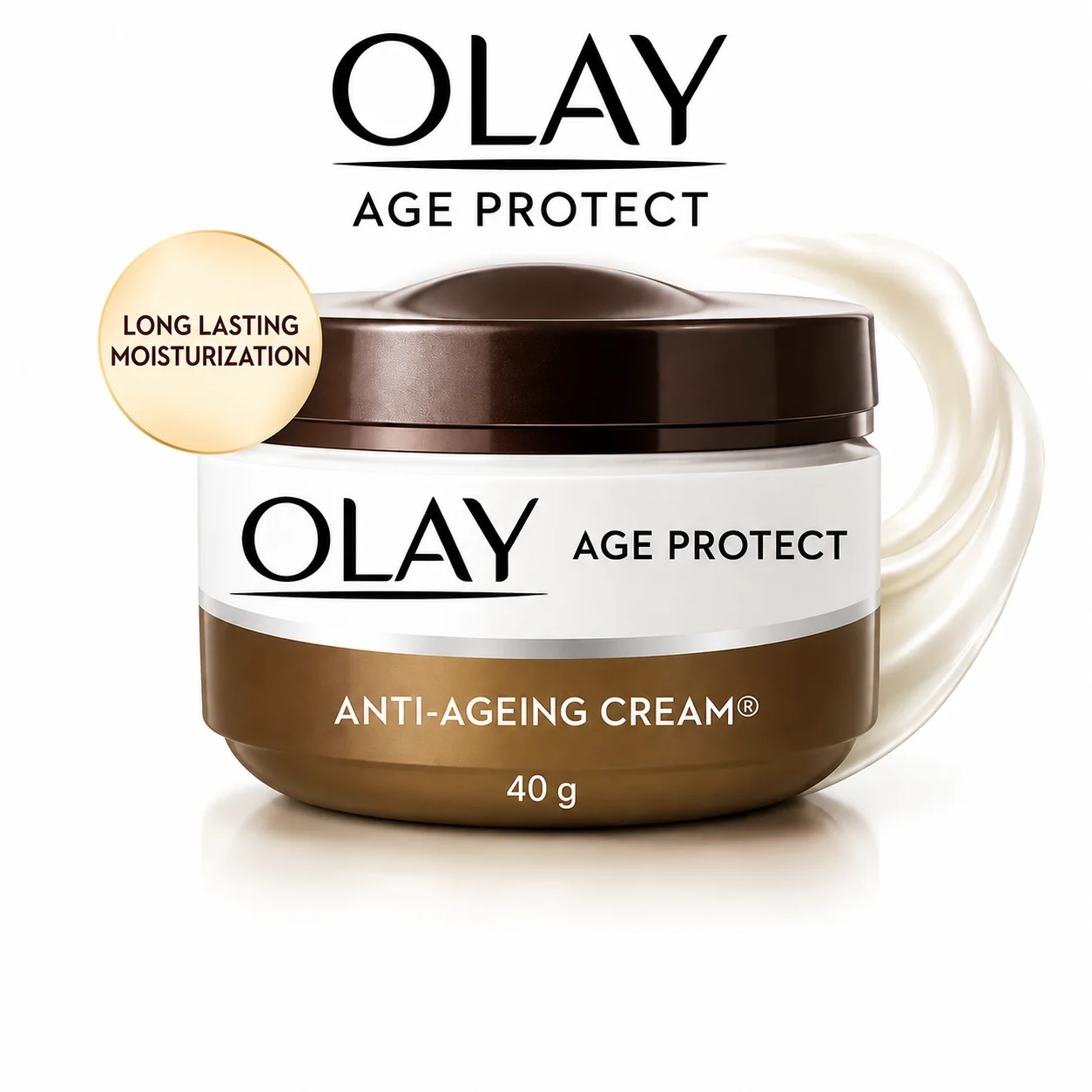 Olay Age Protect Anti-Ageing Cream 40G | Daily Moisturizing Face Cream for Firmer Youthful & Glowing Skin