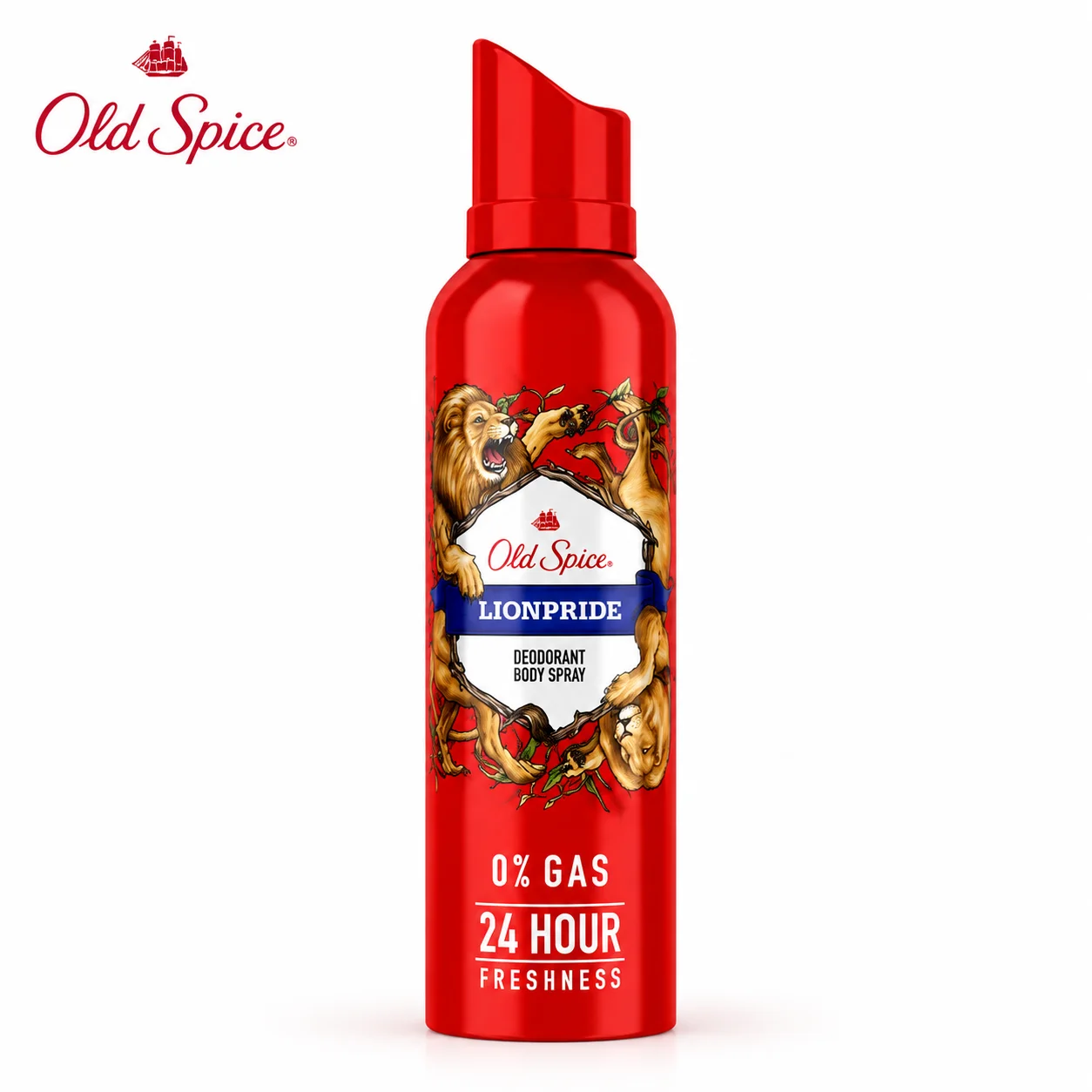 Old Spice Lionpride Body Spray 140ML | 24 Hour Freshness & Bold Masculine Deodorant Spray for Men