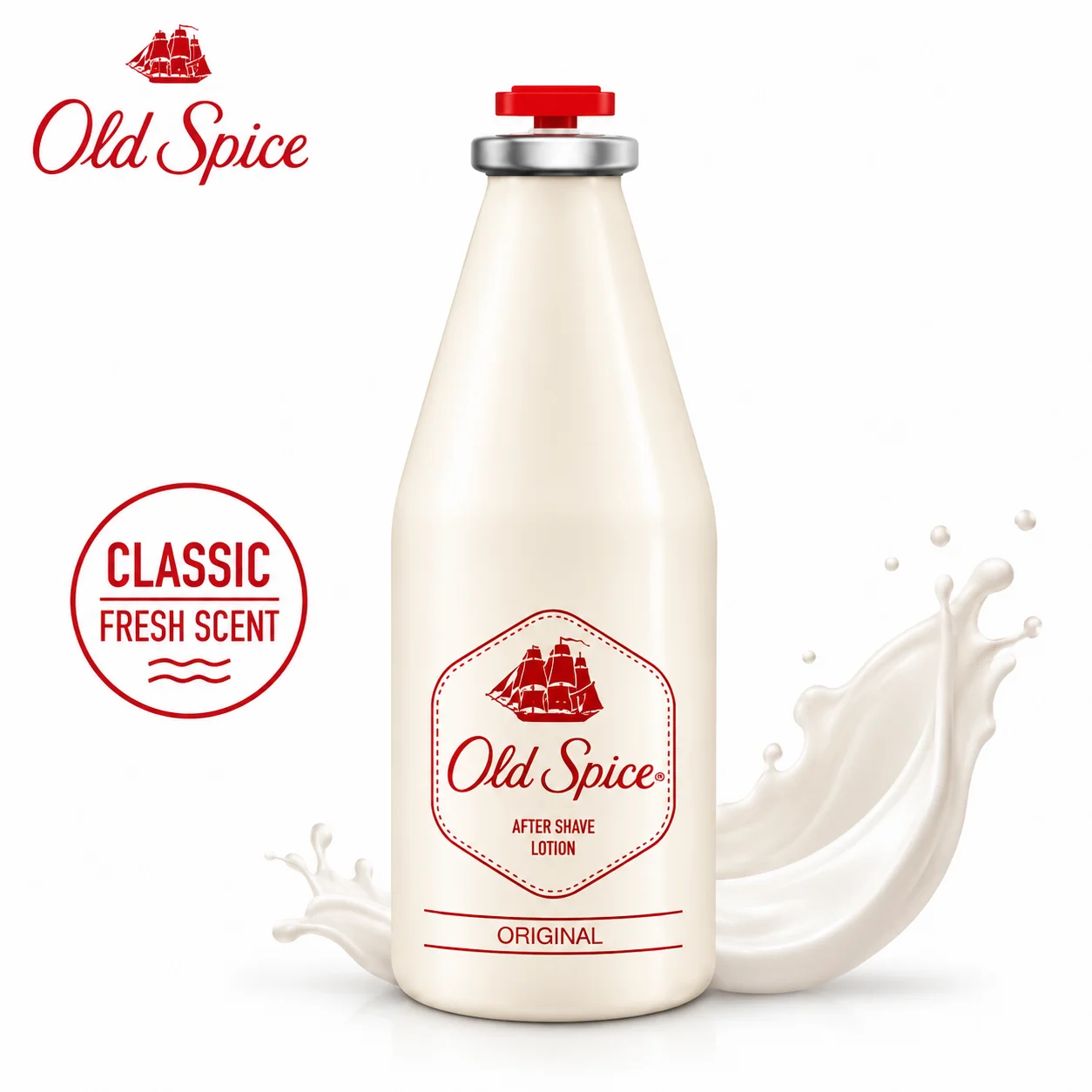 Old Spice Original After Shave Lotion 100Ml | Classic Men’s After Shave for Soothing Skin, Freshness & Timeless Fragrance
