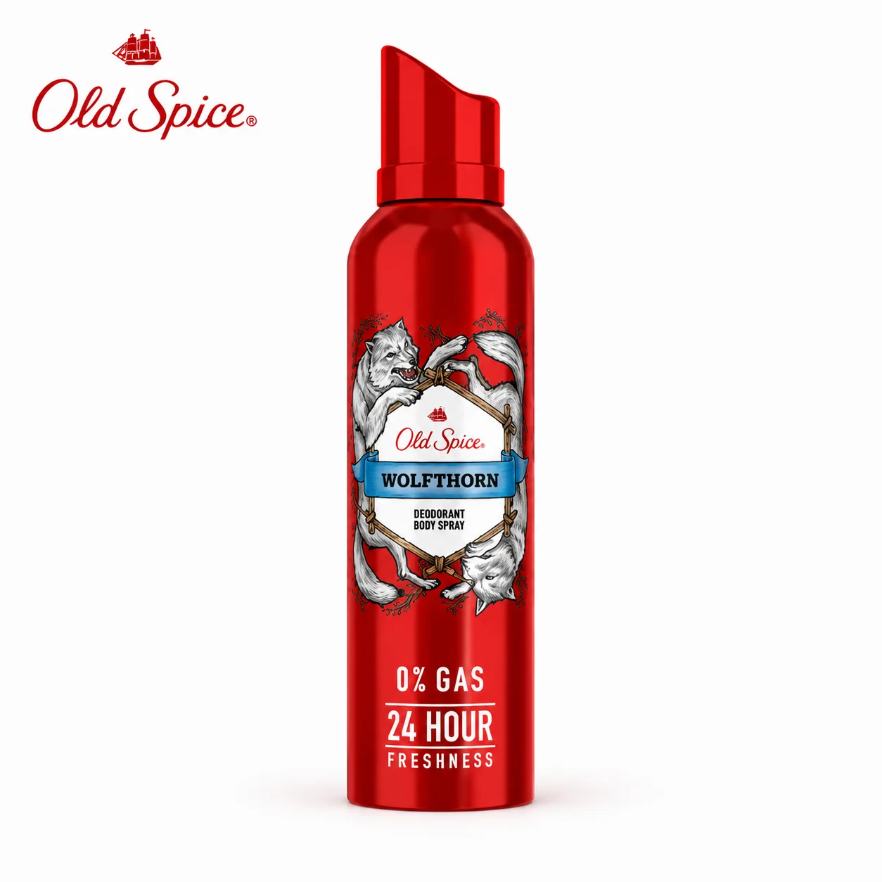 Old Spice Wolfthorn Body Spray 140ML | 24 Hour Freshness & Bold Masculine Deodorant Spray for Men