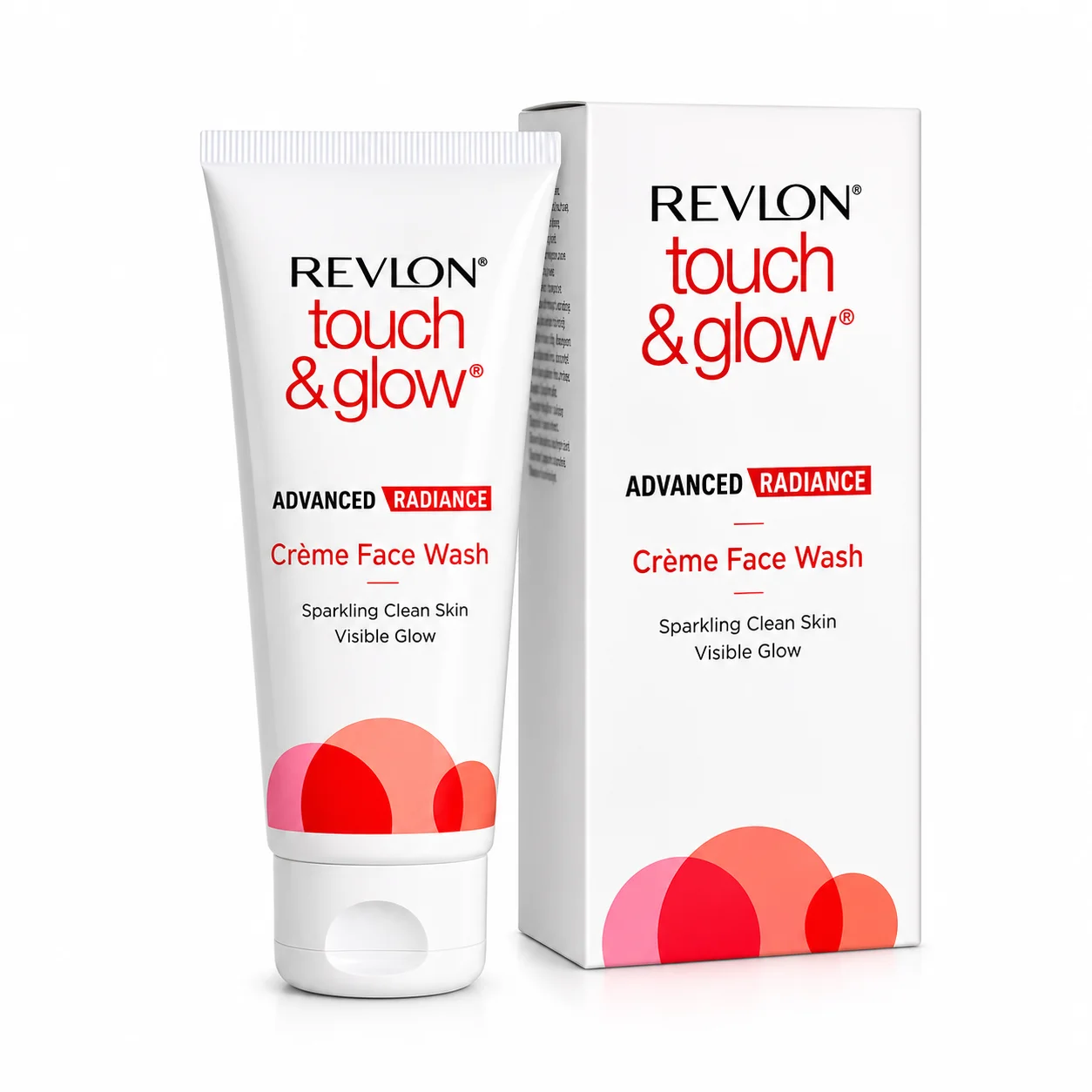Revlon Touch & Glow Advanced Radiance Crème Face Wash 100G | Deep Cleansing & Instant Glow Face Cleanser for Soft, Fresh Skin | Daily Use for All Skin Types
