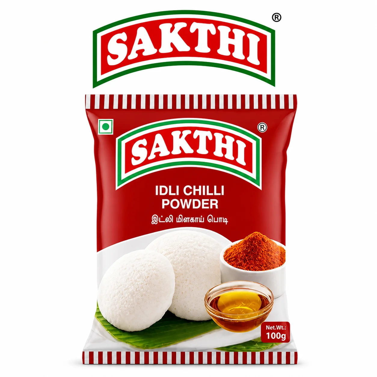 Sakthi Idli Chilli Powder 100g | Authentic South Indian Idli Podi for Spicy Taste & Rich Flavor | Perfect with Idli, Dosa, Upma & Breakfast Meals